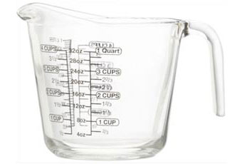 A measuring jug