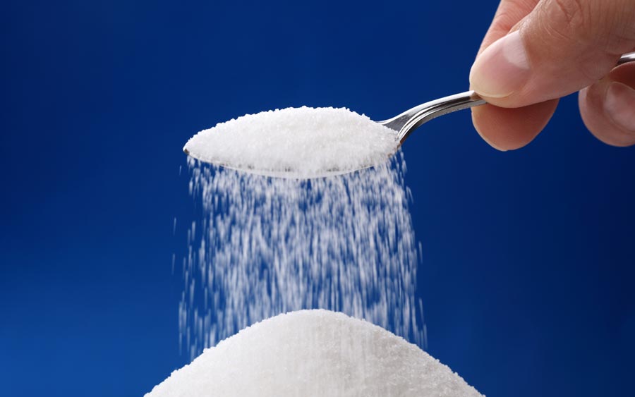 A heaped teaspoon of sugar
