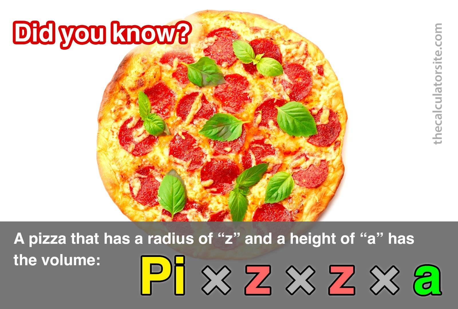 Pi and pizza - Pi x Z x Z x A