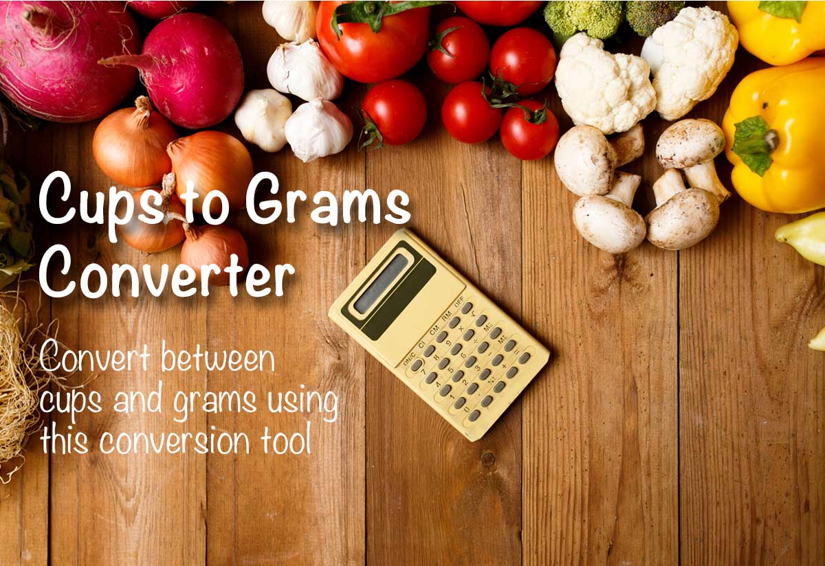 Recipe Conversion Chart Cups To Grams Besto Blog