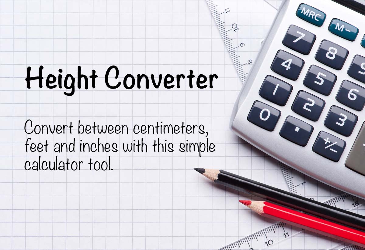 Height Converter Convert Between Cm Feet And Inches