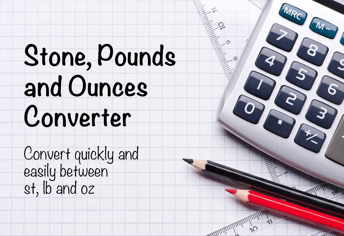 Stones To Pounds And Ounces Conversion st To Lb And Oz 